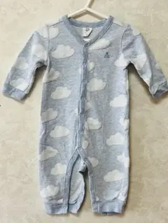 ⭐︎美品⭐︎GAP 雲柄グレーロンパース 3-6ヶ月用 水色　60サイズ