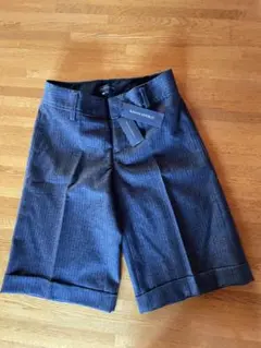 Banana Republic ダークブルー ストライプ キュロット 新品