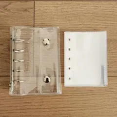 シール帳 M5 透明リフィル 10枚 シール台紙 シルバー