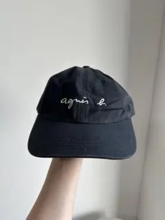 agnès b. ブラックベースボールキャップ TU