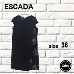 ESCADA エスカーダ ワンピース プリーツ 花柄 サイズ36のサムネイル