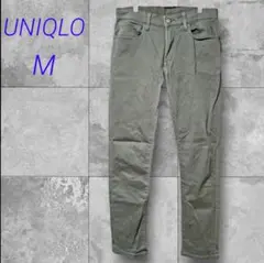 ユニクロ ウルトラストレッチスキニーフィットカラージーンズ【M】ダークグリーン