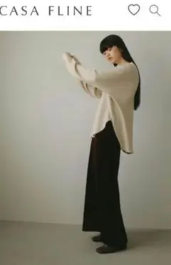 値下げ【美品】CASAFLINE/マキシ丈 アイライン スカートブラック