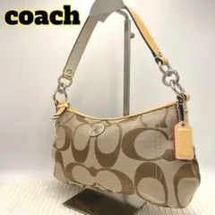 COACH コーチ シグネチャー アクセサリーポーチ 水色 希少カラー