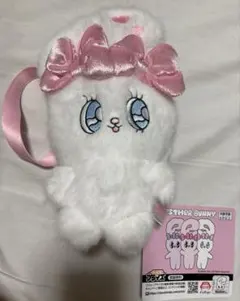 エスターバニー　ポーチぬいぐるみ ピンク リボン