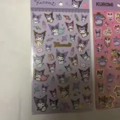 Kuromi ゴールド箔シール 2シートセット