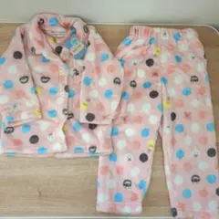 【値下げしました】フリース水玉パジャマ 100cm
