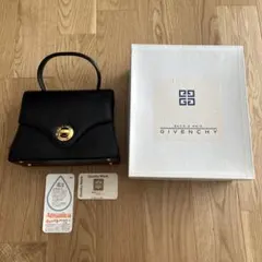 GIVENCHY ターンロック ハンドバッグ レザー ブラックのサムネイル