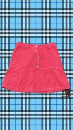 ミニスカート　レッド　y2k