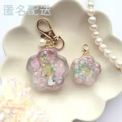 56 シマエナガ　桜　ピンク　水色　2点セット　シェイカー