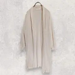 ショコラフィネローブ ロングカーディガン F ライトベージュ 薄手