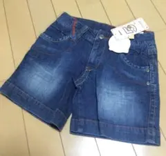 新品　ステッチ可愛い　デニム　ショートパンツ　ハーフパンツ　120
