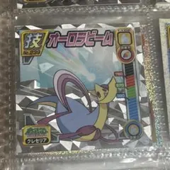 ポケモン シール烈伝 技 BEST クレセリア　オーロラビーム ポケモンシール烈伝 クレセリア オーロラビーム - メルカリ
