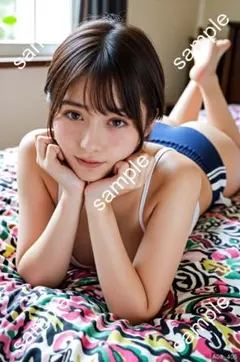 A08_338 かわいい AI アート 美人 高画 コスプレ ポスター - メルカリ