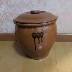 常滑焼 久松窯 8号 かめ 丸壺蓋付 重石付 保存容器 漬物 梅干 味噌