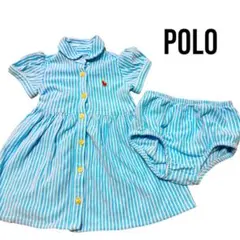 POLO ラルフローレン　ベビー服　6M シャツワンピース