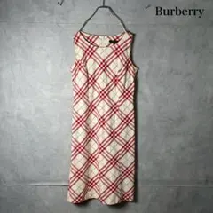 BURBERRY チェック ノースリーブ ワンピース 三陽商会 N2916