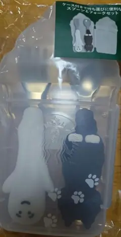 Starbucks ハロウィン2025 カトラリーセット キャット＆ゴーストのサムネイル