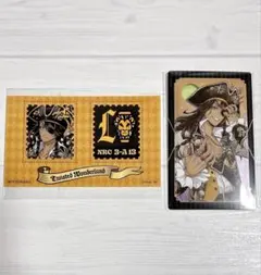 ツイステ レオナ メタルクリアカード 切手風シール スケアリー・ドレスver.