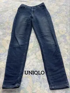 UNIQLO デニムパンツ　ダークブルー　スリムフィット　Sサイズ