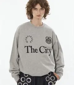 ヘビーウェイトスウェット ドローコード 【S】 グレー The City