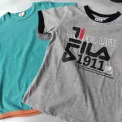 130cm HUSHUSH /FILA Tシャツ 2枚セット130-3