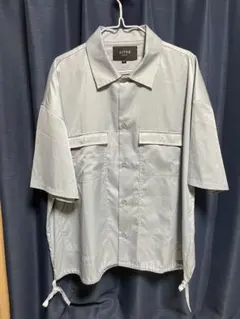 AIVER アイバー　半袖シャツ　スカイブルー　Lサイズ　ビックシルエットのサムネイル