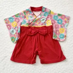 ベビー着物　ベビー袴　ロンパース60サイズ