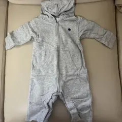 POLO Baby グレー フード付きロンパース 70