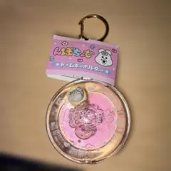 んぽちゃむ ドームキーホルダー（ピンク）　オイルキーホルダー　ストラップ