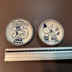 PEANUTS Snoopy 70周年 記念皿 2枚セット