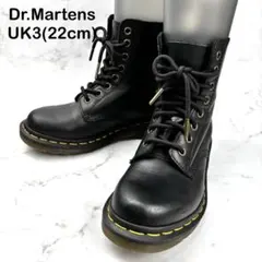 【美品】Dr.Martens 黒 レースアップ ブーツ UK3 PASCAL