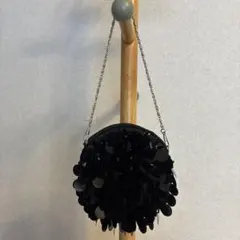 お値下げ❗️ブラックスパンコールパーティーバッグ