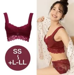 ふんわりルームブラM-L&ショーツL-LLセット