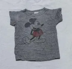 デニム&ダンガリー ミッキー Tシャツ グレー 90㎝