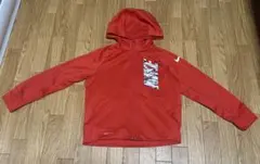 [美品]NIKE キッズパーカー 110cm DRI-FIT レッド 人気商品