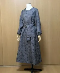 SOLD　着物リメイク　ワンピース　大島紬　Ｍ〜L