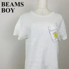 BEAMS BOY ポケットプリントTシャツ 白 S 1142-Bのサムネイル
