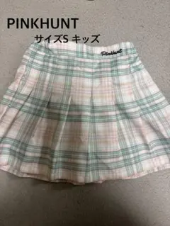 PINKHUNT チェック キュロットスカート S キッズ 女の子 裏地付き