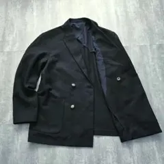 GU ダブルブレストジャケット L 紺ブレ 金ボタン テーラードジャケット