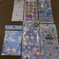 ぷくぷく あわわちゃん 人気シール6点セット 【新品未使用】