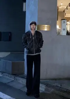 ダークグレー レザー ジャケット　新品未使用