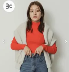 sense of place ストレッチリブハイネックセーター