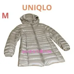 ユニクロ UNIQLO★ウルトラライトダウンコート★ベージュ M★巾着無し