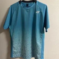 廃盤モデル！ YONEX バドミントンシャツ ユニLサイズ 青 日本代表
