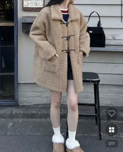 ムートン ダッフルコート