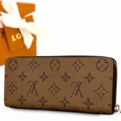 新品に近い　箱付き　ルイヴィトン　ポルトフォイユクレマンス　リバース　モノグラム