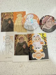 呪術廻戦 マルキューブ コラボ 虎杖悠仁 まとめ売り アクスタ カード 缶バッジ