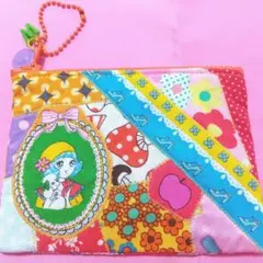 おとめチック　パッチワークミニポーチ