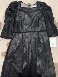 ブラック レース ワンピース 36